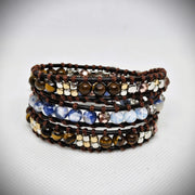 Wrap Bracelet - Opal, Sodalite & Tiger's Eye